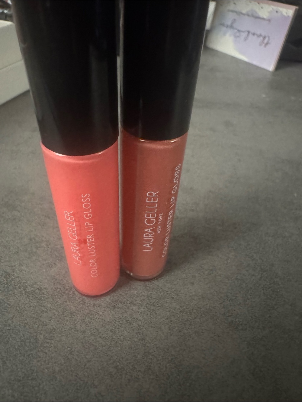 Laura Geller Lip Gloss Duo — Peach Sorbet & Honey Caramel